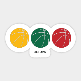 Lietuva ir krepšinis Sticker